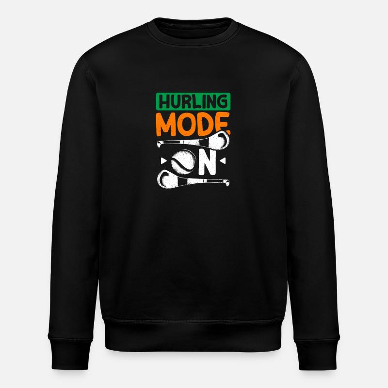 Hurling Mode On - Stanley/Stella ROLLER Unisex Organic Sweatshirt - black