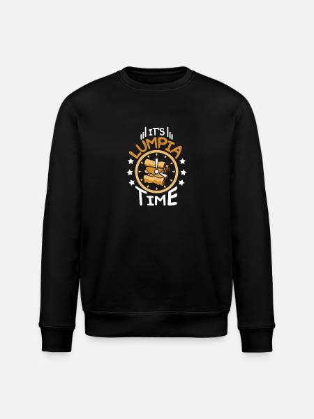 It's lumpia time - Stanley/Stella ROLLER Unisex Organic Sweatshirt - black