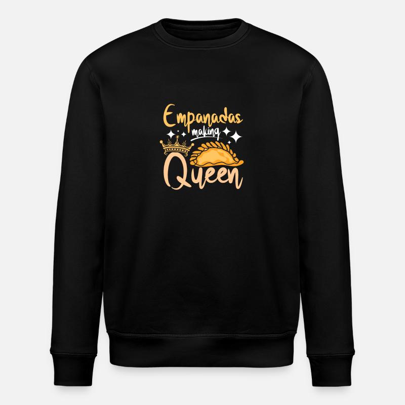 Empanadas making queen - Stanley/Stella ROLLER Unisex Organic Sweatshirt - black