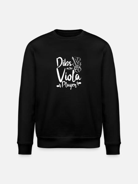 Dibs on the Viola player - Stanley/Stella ROLLER Unisex Organic Sweatshirt - black