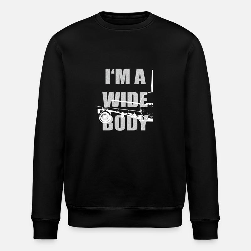 Widebody avion - Sweat bio ROLLER Stanley/Stella Unisexe - noir