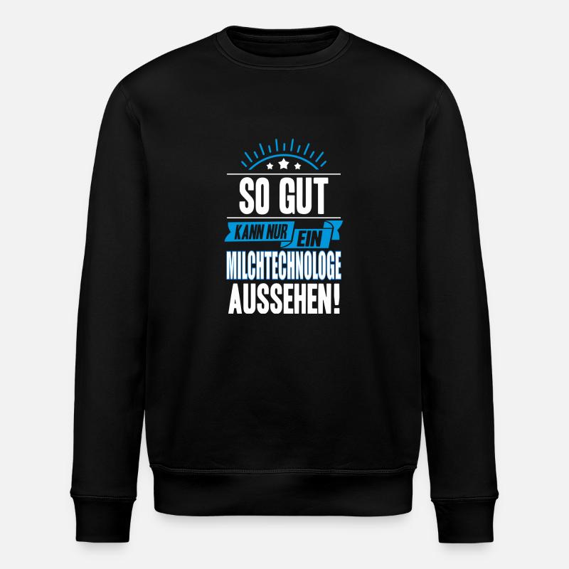MILCHTECHNOLOGE - Stanley/Stella Unisex Bio-Sweatshirt ROLLER - Schwarz