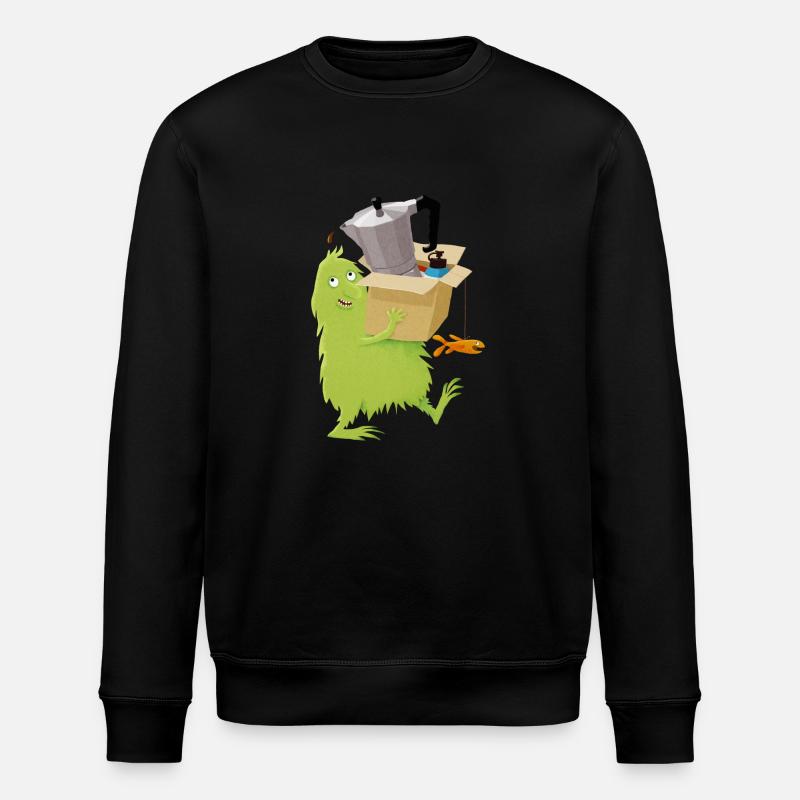 Umzugshelferlein - Stanley/Stella Unisex Bio-Sweatshirt ROLLER - Schwarz