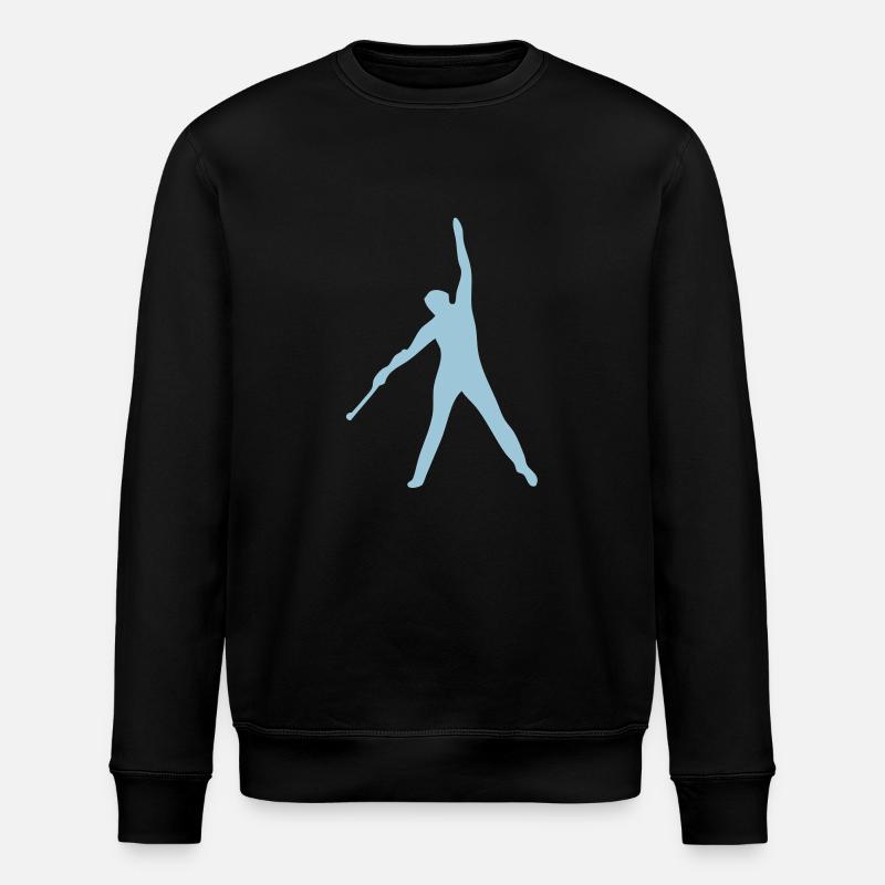 Tänzer wirbeln baton7 - Stanley/Stella Unisex Bio-Sweatshirt ROLLER - Schwarz
