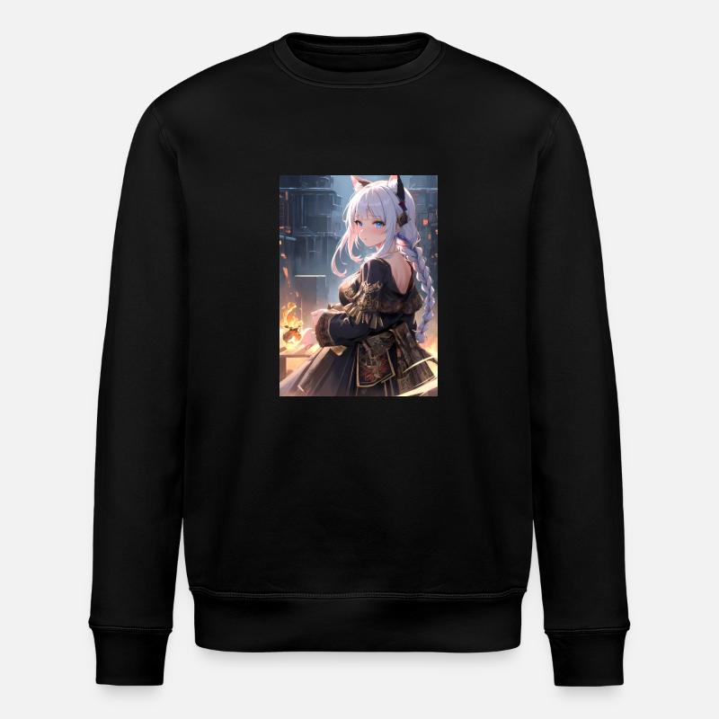 Oni Chan - Stanley/Stella Unisex Bio-Sweatshirt ROLLER - Schwarz