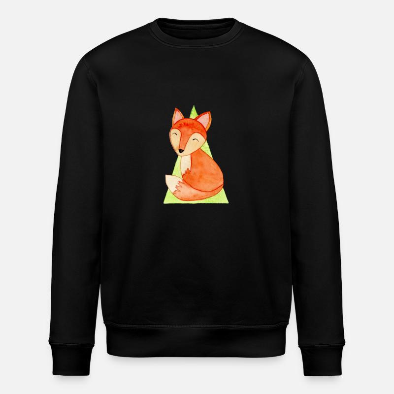 Renard mignon - Sweat bio ROLLER Stanley/Stella Unisexe - noir