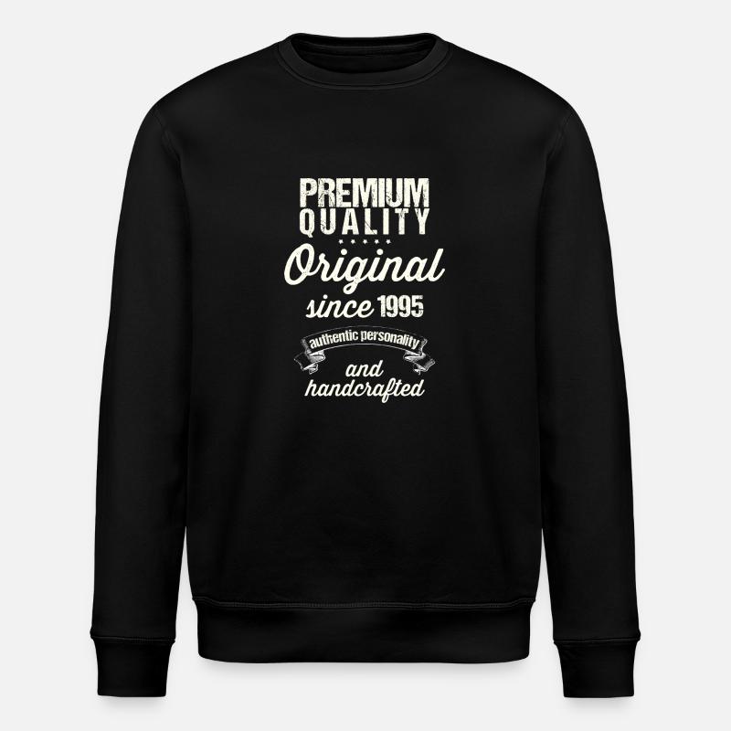 Born in 1995 - Stanley/Stella ROLLER Unisex Organic Sweatshirt - black