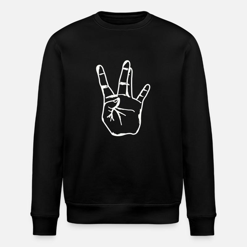 hand westside - Stanley/Stella Unisex Bio-Sweatshirt ROLLER - Schwarz