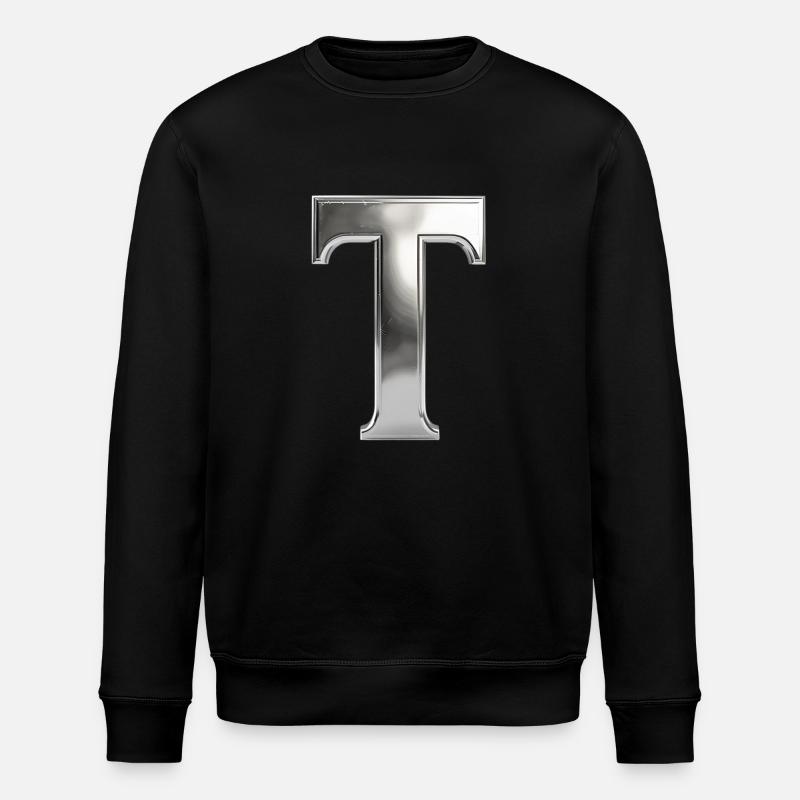 Chrome ,, T " Métallisé - Sweat bio ROLLER Stanley/Stella Unisexe - noir
