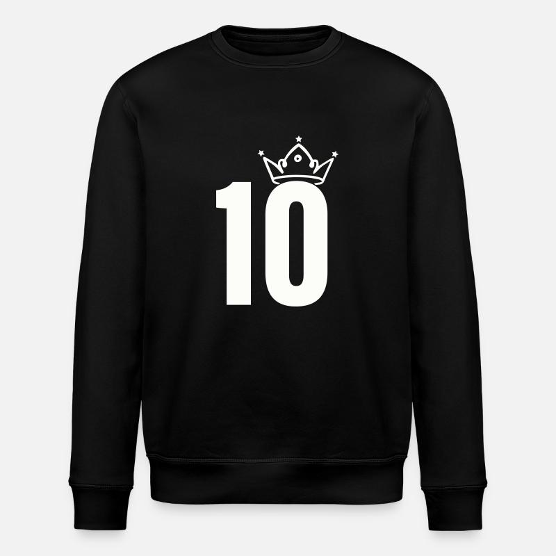 10 krone - Stanley/Stella Unisex Bio-Sweatshirt ROLLER - Schwarz