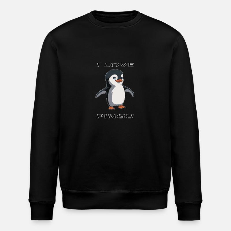 Design de pingouin mignon - Sweat bio ROLLER Stanley/Stella Unisexe - noir