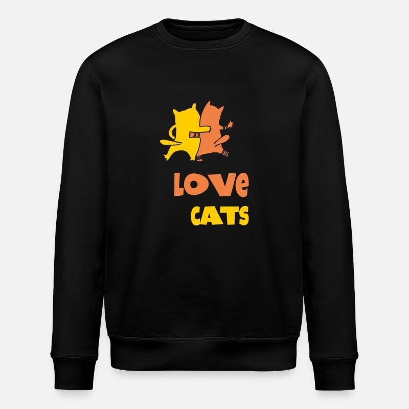 Aimez les chats - Sweat bio ROLLER Stanley/Stella Unisexe - noir