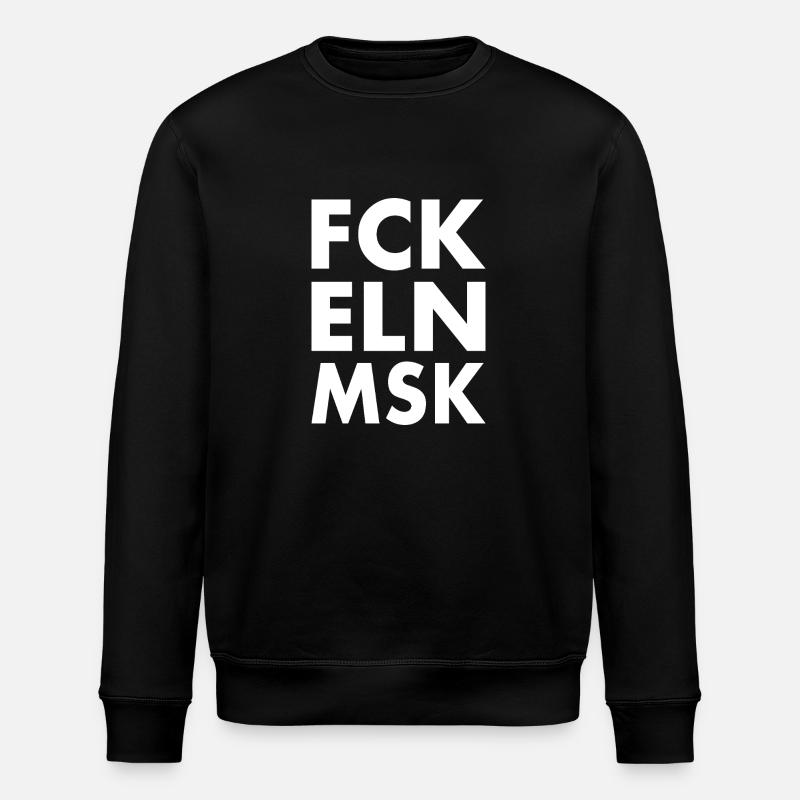Fck eln msk - Sweat bio ROLLER Stanley/Stella Unisexe - noir