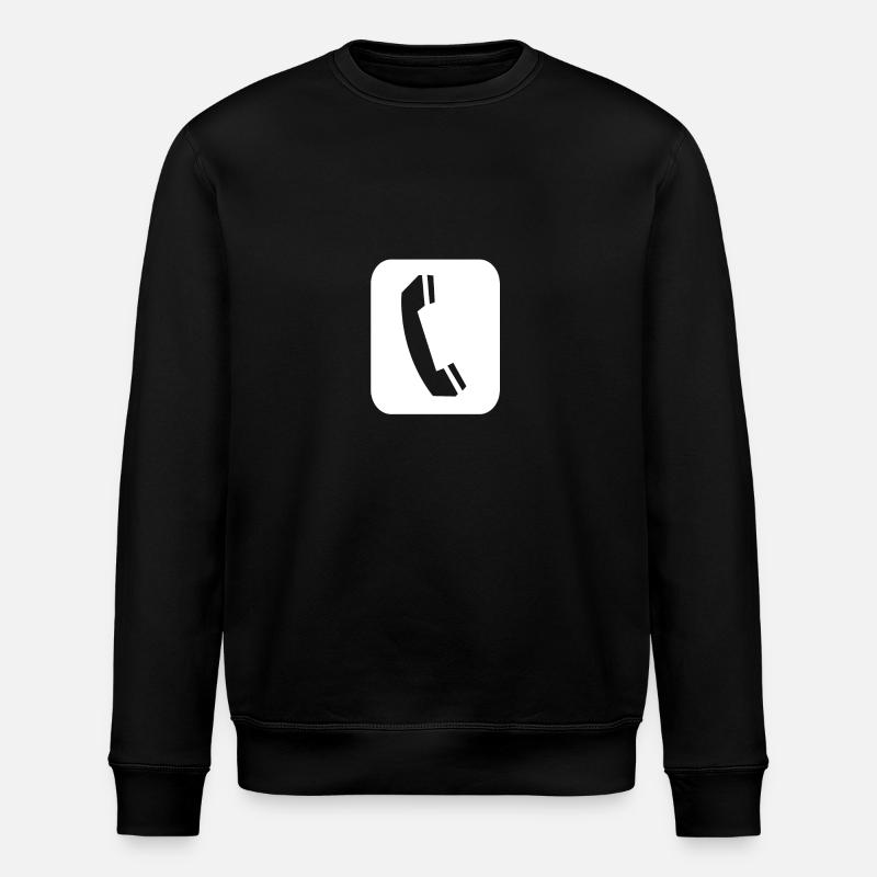 Symbole du combiné téléphonique - Sweat bio ROLLER Stanley/Stella Unisexe - noir
