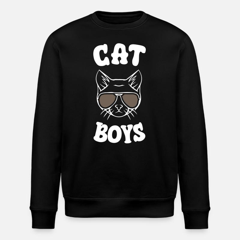 Chats garçons - Sweat bio ROLLER Stanley/Stella Unisexe - noir