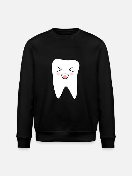 Tooth, teeth, dentist - Stanley/Stella ROLLER Unisex Organic Sweatshirt - black