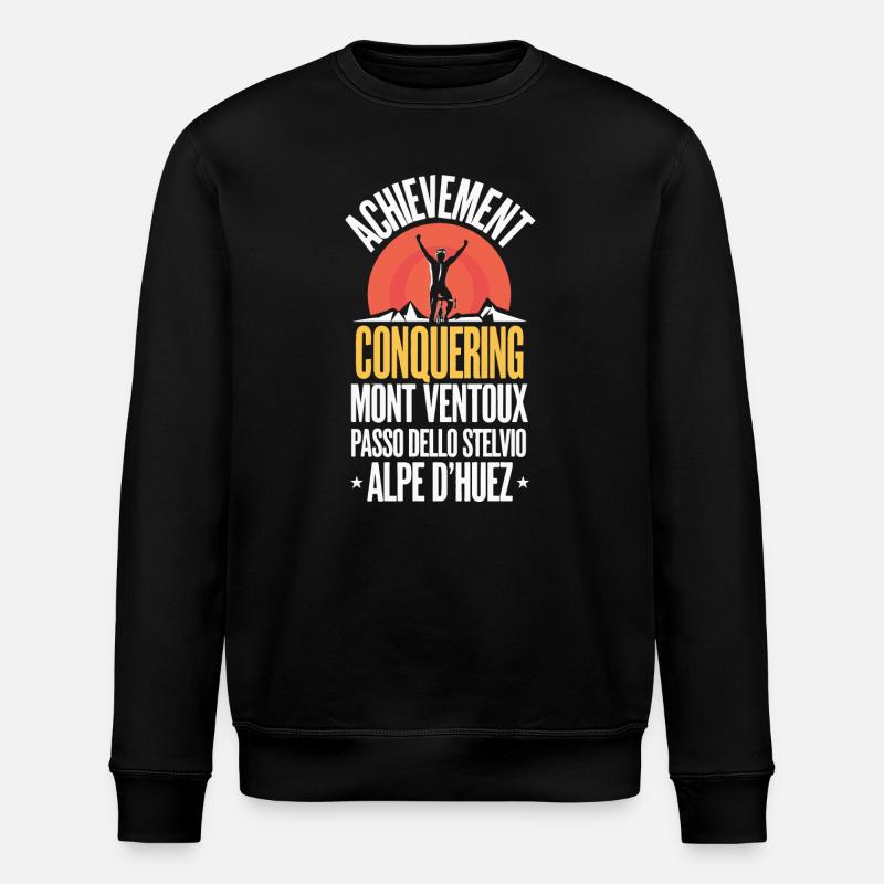 Sieg der legendären Anstiege - Stanley/Stella Unisex Bio-Sweatshirt ROLLER - Schwarz