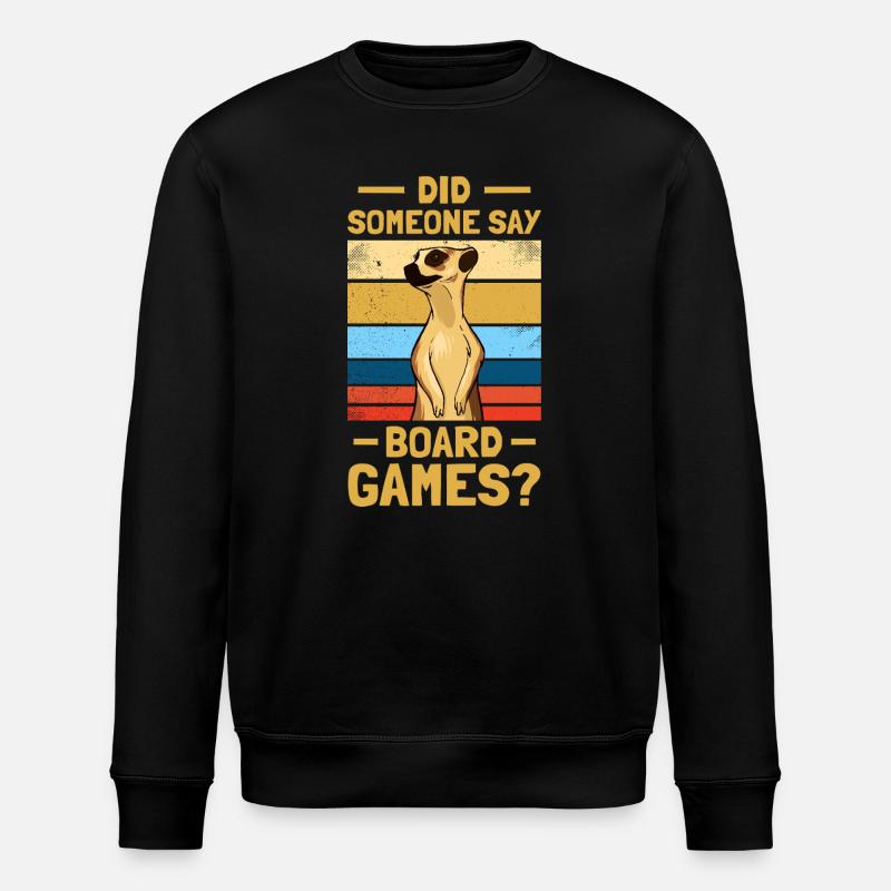 Board Games? Gesellschaftsspiel Brettspiel - Stanley/Stella Unisex Bio-Sweatshirt ROLLER - Schwarz