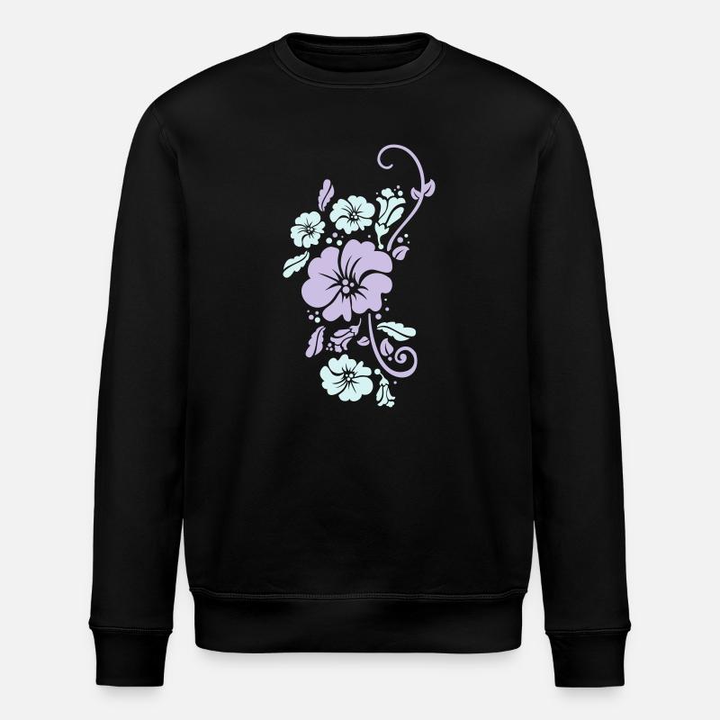 floral - Sweat bio ROLLER Stanley/Stella Unisexe - noir