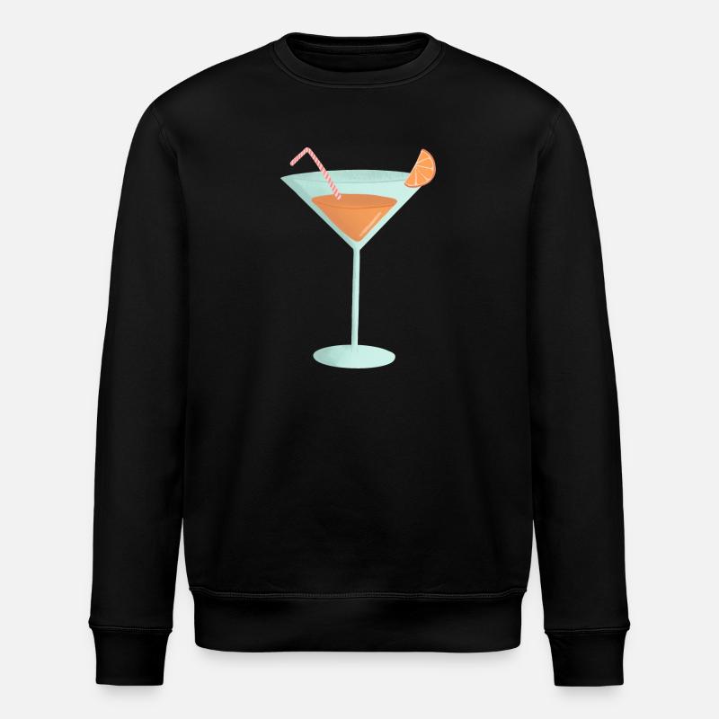 Orangen-Cocktail - Stanley/Stella Unisex Bio-Sweatshirt ROLLER - Schwarz