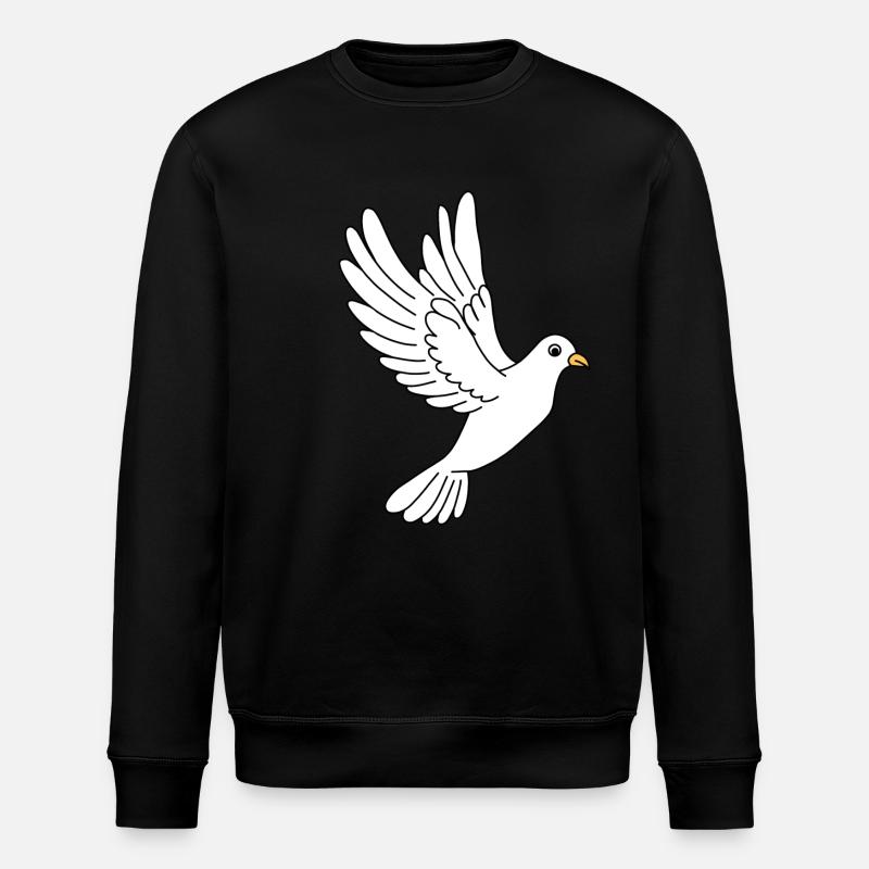 friedenstaube - Stanley/Stella Unisex Bio-Sweatshirt ROLLER - Schwarz