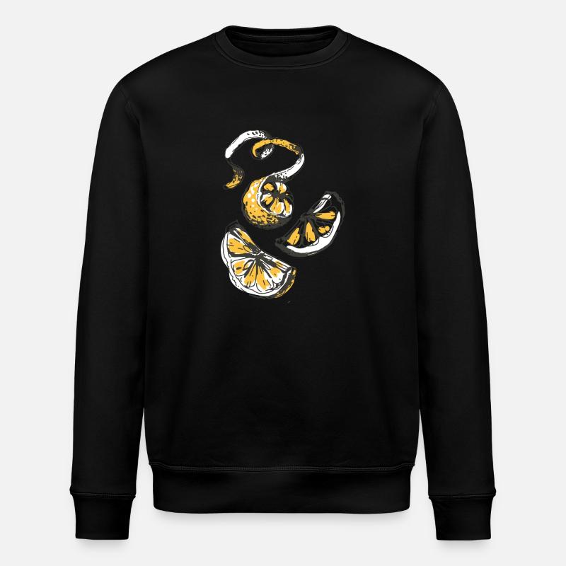 Lemon - Stanley/Stella Unisex Bio-Sweatshirt ROLLER - Schwarz