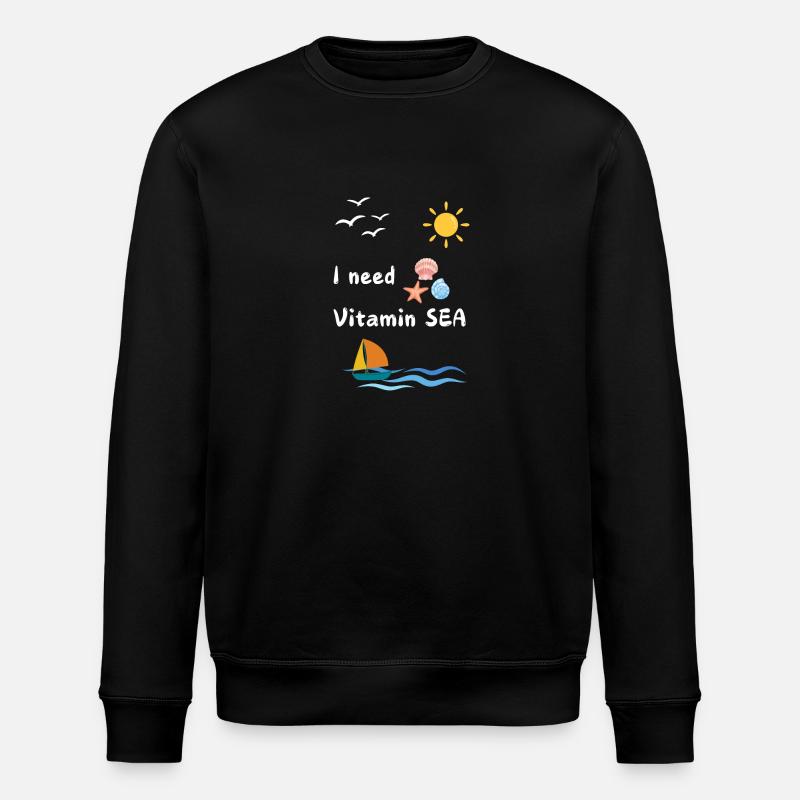 I need Vitamin SEA - Stanley/Stella Unisex Bio-Sweatshirt ROLLER - Schwarz
