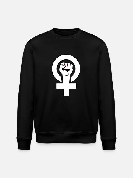 Feminist - feminist - Stanley/Stella ROLLER Unisex Organic Sweatshirt - black