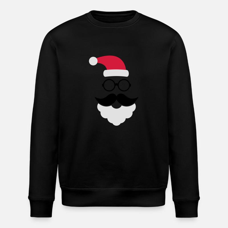 Hipster Santa Claus - Sweat bio ROLLER Stanley/Stella Unisexe - noir