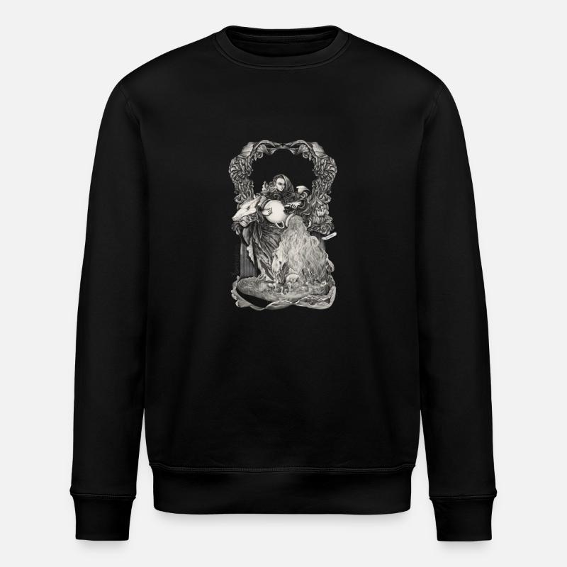 Aquarius Sternzeichen - Stanley/Stella Unisex Bio-Sweatshirt ROLLER - Schwarz