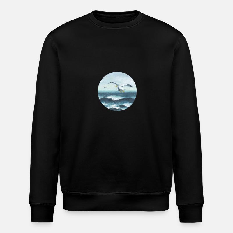 mouettes - Sweat bio ROLLER Stanley/Stella Unisexe - noir