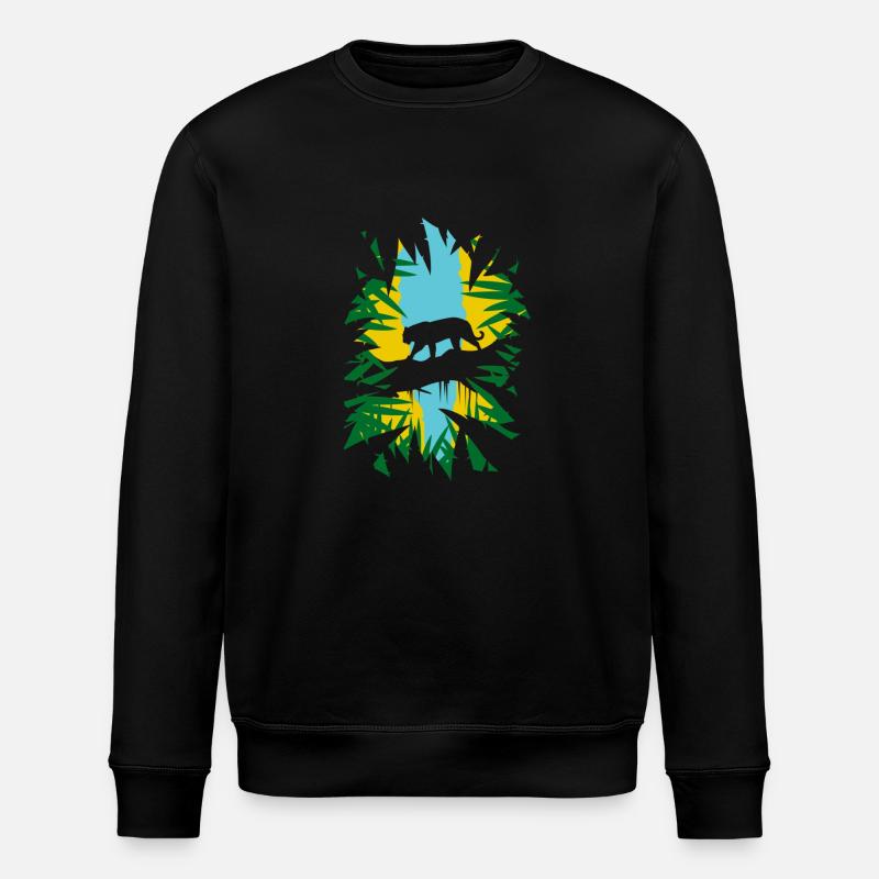 Dschungel - Stanley/Stella Unisex Bio-Sweatshirt ROLLER - Schwarz
