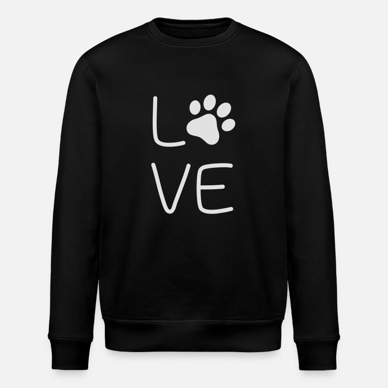 Hundeliebe - Stanley/Stella Unisex Bio-Sweatshirt ROLLER - Schwarz