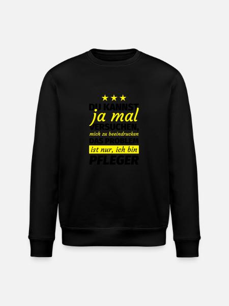 Pfleger Geschenk - Stanley/Stella Unisex Bio-Sweatshirt ROLLER - Schwarz