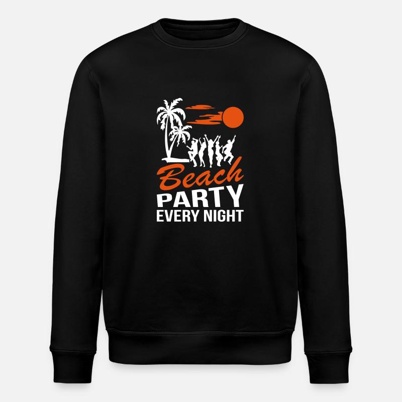 Beach Party Night - Stanley/Stella ROLLER Unisex Organic Sweatshirt - black