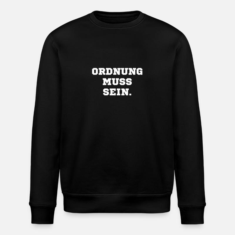 Order must be - Stanley/Stella ROLLER Unisex Organic Sweatshirt - black