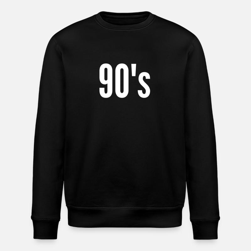 90s - Stanley/Stella ROLLER Unisex Organic Sweatshirt - black