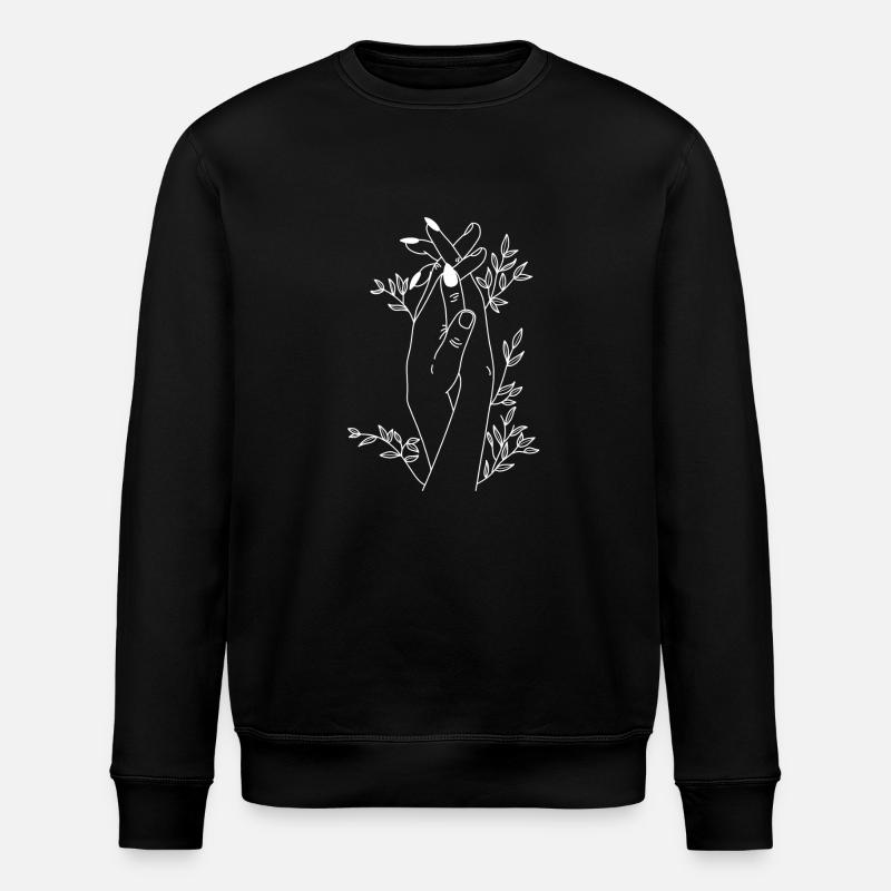 Mains en croissance - Sweat bio ROLLER Stanley/Stella Unisexe - noir