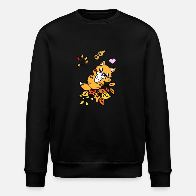 NIEDLICHER FOX - Stanley/Stella Unisex Bio-Sweatshirt ROLLER - Schwarz
