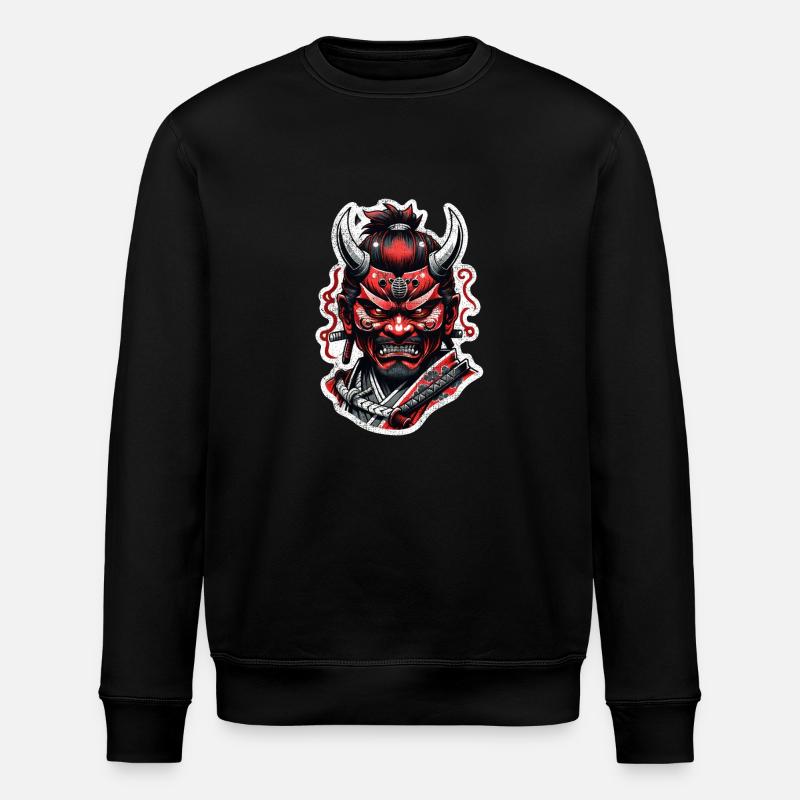 Samurai-Krieger - Japan - Stanley/Stella Unisex Bio-Sweatshirt ROLLER - Schwarz