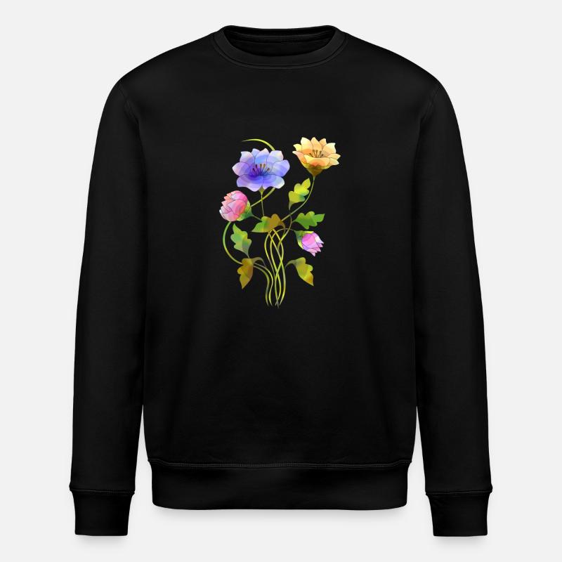 Fleur - Sweat bio ROLLER Stanley/Stella Unisexe - noir
