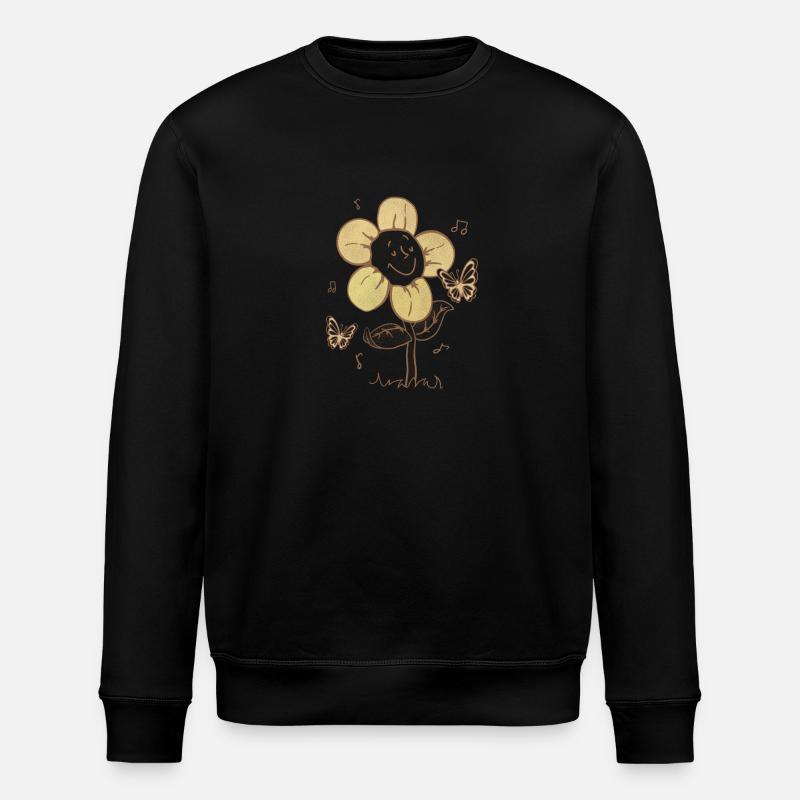 DancingFlower - Stanley/Stella Unisex Bio-Sweatshirt ROLLER - Schwarz