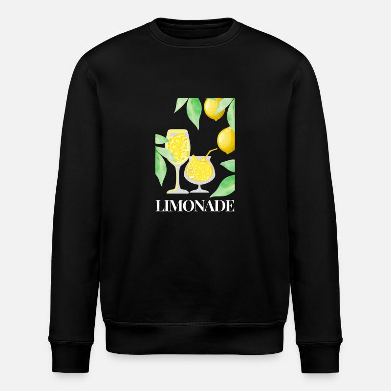 Zitrone Früchte Limonade - Stanley/Stella Unisex Bio-Sweatshirt ROLLER - Schwarz