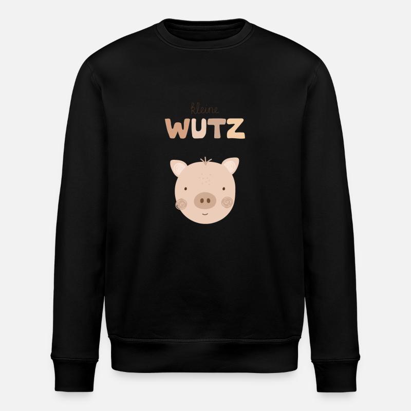 Petit Cochon beige - Sweat bio ROLLER Stanley/Stella Unisexe - noir
