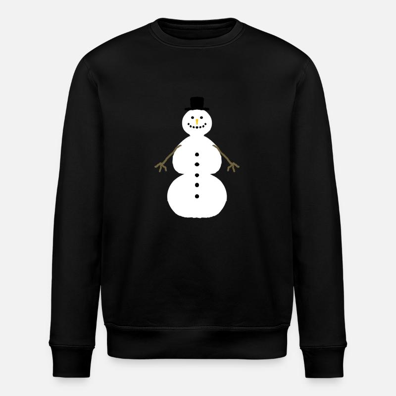 Schneemann - Stanley/Stella Unisex Bio-Sweatshirt ROLLER - Schwarz