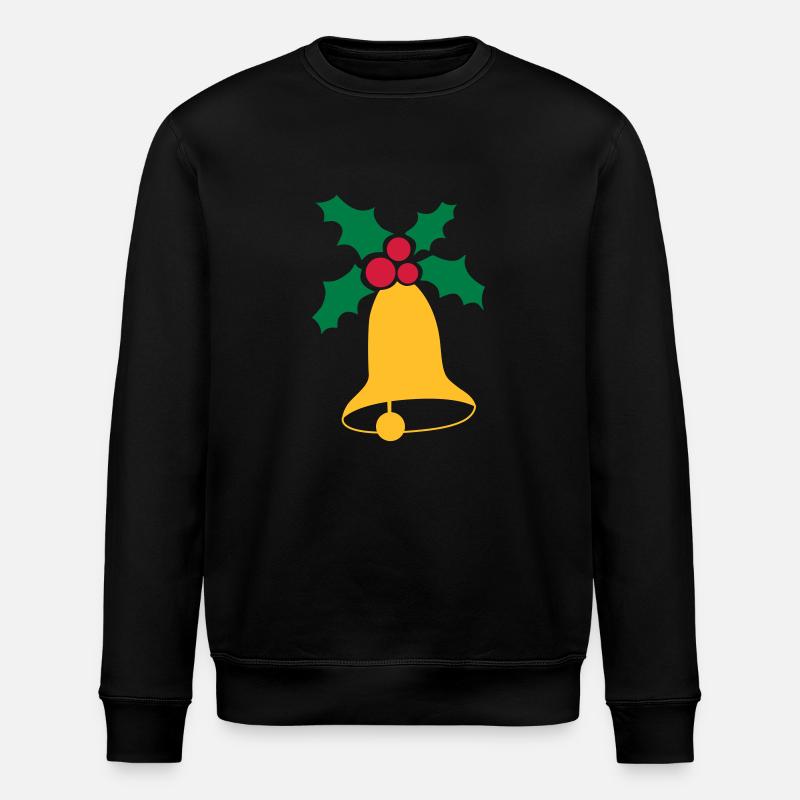 Weihnachtsglocken - Stanley/Stella Unisex Bio-Sweatshirt ROLLER - Schwarz