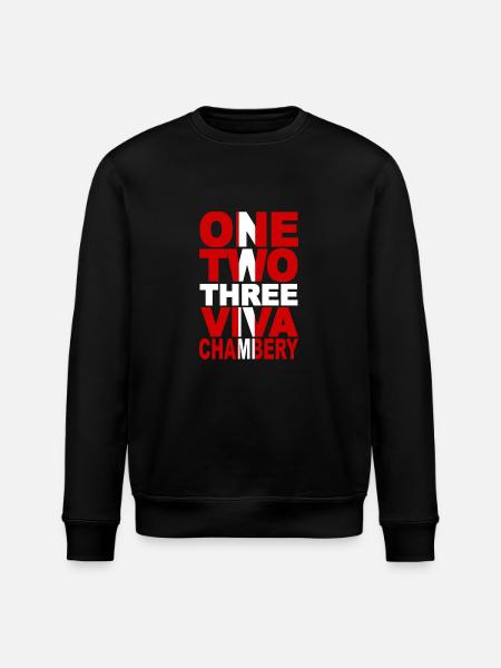 ONE TWO THREE VIVA CHAMBERY ! - Sweat bio ROLLER Stanley/Stella Unisexe - noir
