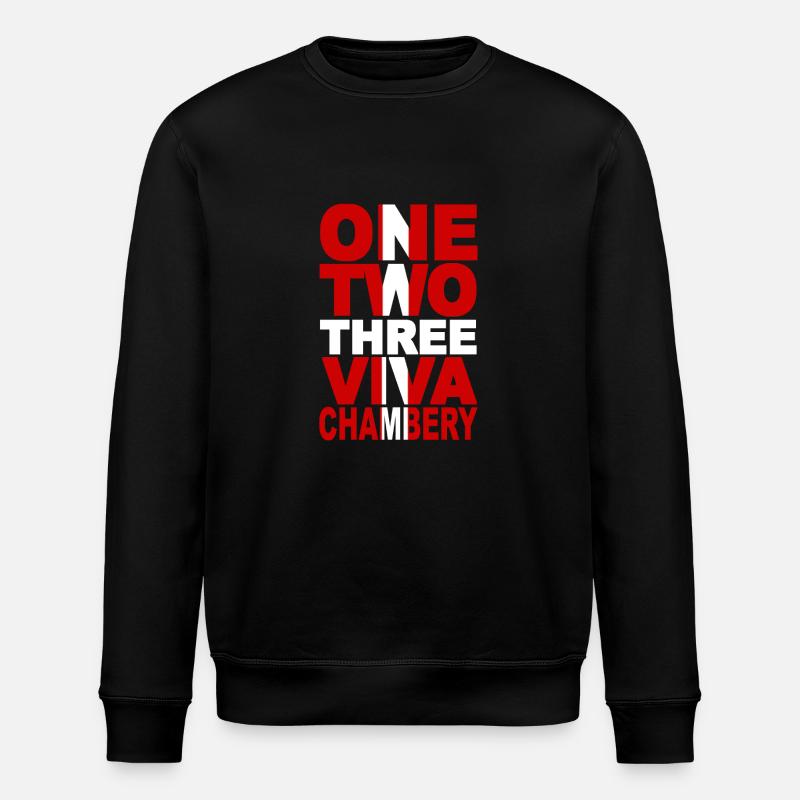 ONE TWO THREE VIVA CHAMBERY ! - Sweat bio ROLLER Stanley/Stella Unisexe - noir