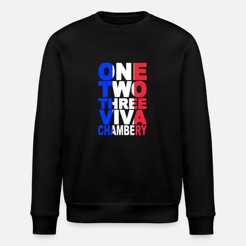 ONE TWO THREE CHAMBERY - Sweat bio ROLLER Stanley/Stella Unisexe - noir