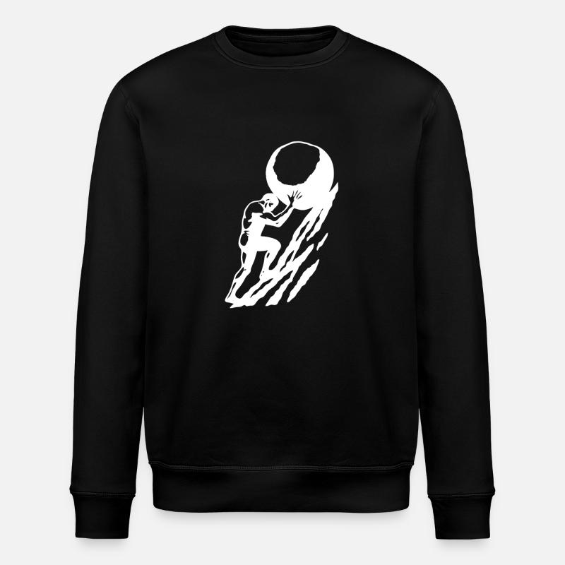 Sisiphe BLANC - Sweat bio ROLLER Stanley/Stella Unisexe - noir